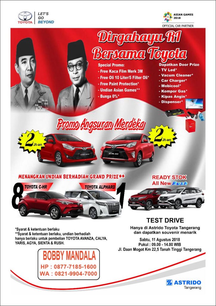 OPEN HOUSE- Dirgahayu RI Bersama Astrido Toyota Tangerang